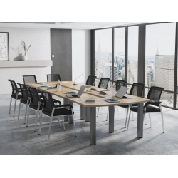 Krzesła Vienna (14 szt ) i Stół konferencyjny  402x138cm RUMBA 14